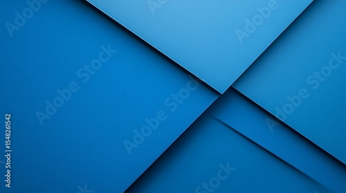 Abstract geometric pattern with overlapping blue rectangles