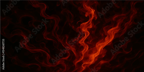 Abstract red and yellow smoke and flame patterns create a dark, fiery background with a burning motion design (1)