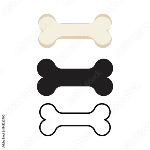 A bones vector design illustration | Fully white background, good and clean design and eye catching design.