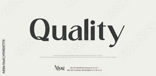 Quality modern stylish typography capital alphabet letter logo design
