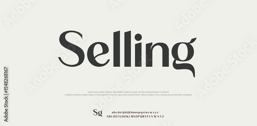 Selling vector illustration of alphabet letter A to Z
