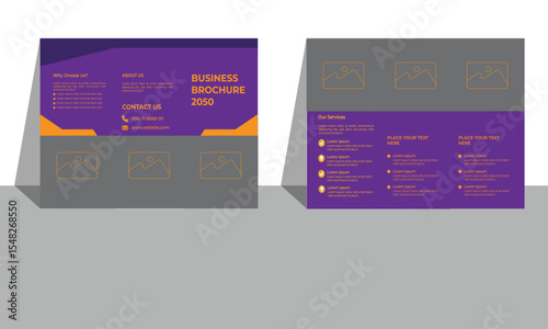 Trifold business brochure design