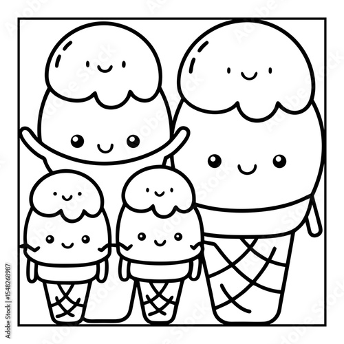 vector illustration of a cartoon 