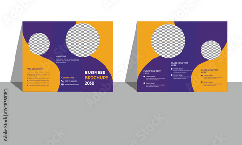 Trifold business brochure design