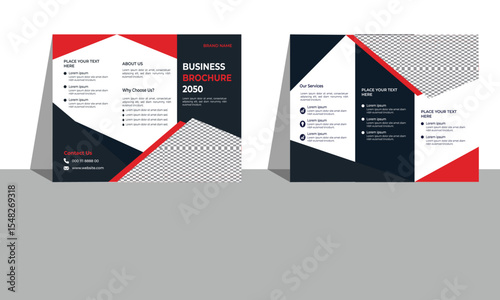 Trifold business brochure design