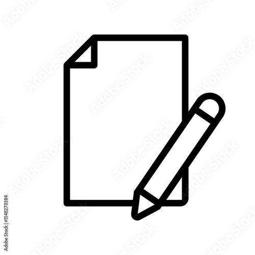 Notebook icon vector. Note illustration sign. Diary symbol. Copywriting web icons.