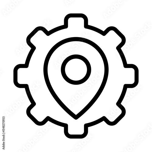 Point vector icon. Map pin illustration sign. Location symbol. Pin logo.