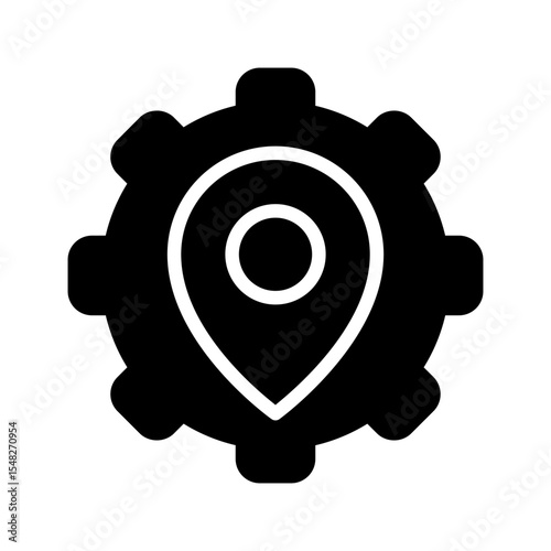 Point vector icon. Map pin illustration sign. Location symbol. Pin logo.