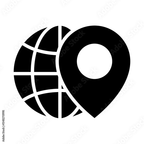 Point vector icon. Map pin illustration sign. Location symbol. Pin logo.