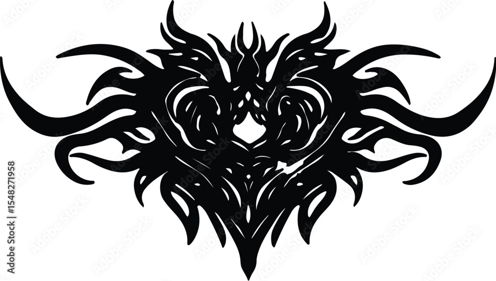 Fototapeta premium Black silhouette design with transparency for creative vector uses