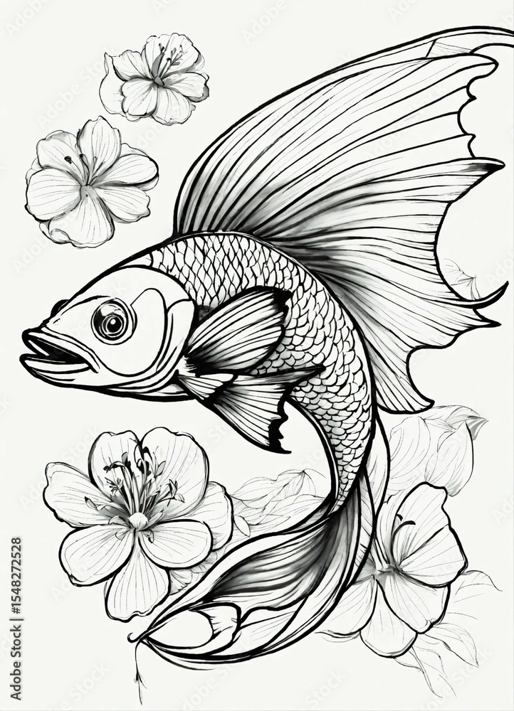 Fototapeta premium vector line art illustration graphic design