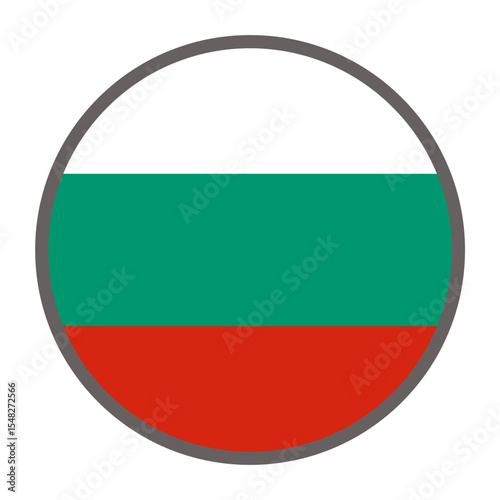 round flag of Bulgaria on white background vector
Vector round flag
