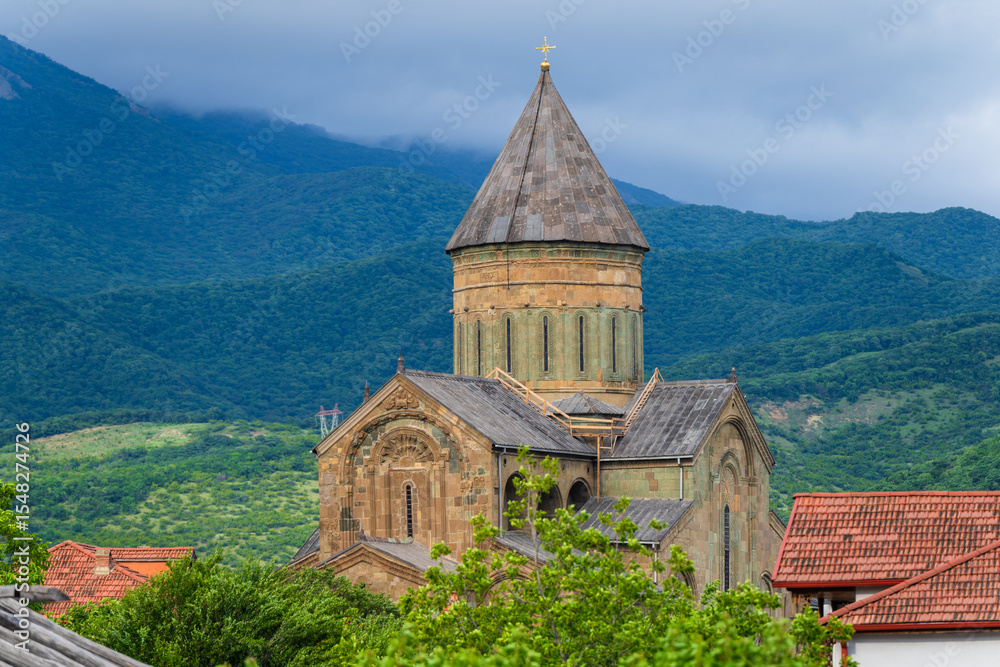 Fototapeta premium Ancient Svetitskhoveli Orthodox Cathedral, Mtskheta, Georgia
