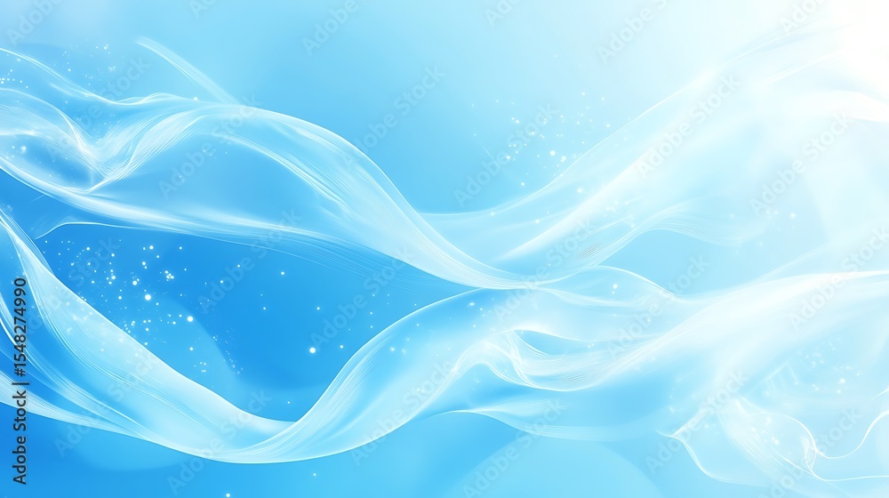 Obraz premium A bright sky blue background with delicate wave patterns