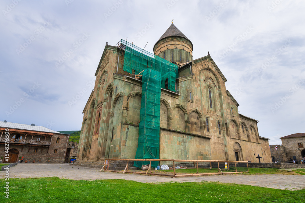 Fototapeta premium Ancient Svetitskhoveli Orthodox Cathedral, Mtskheta, Georgia