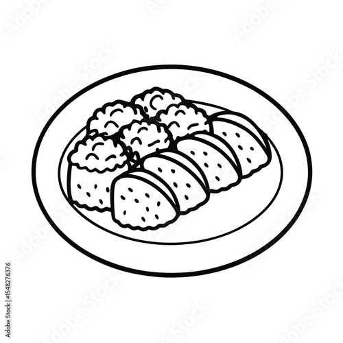 vector illustration of sushi