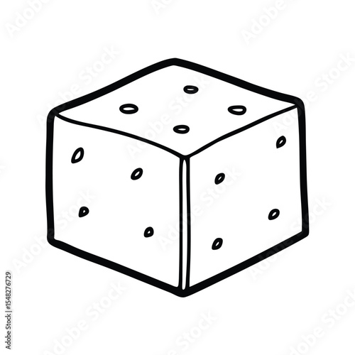 dice on white background