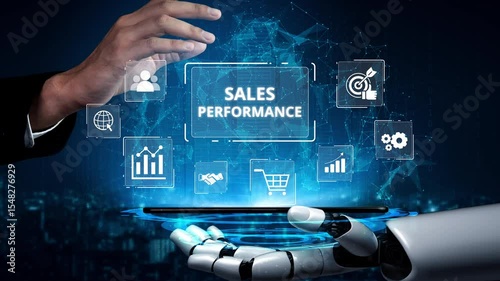 Digital sales performance dashboard showing sales performance metrics, performance trends, sales performance analytics, and sales improvement in business context. Muxer