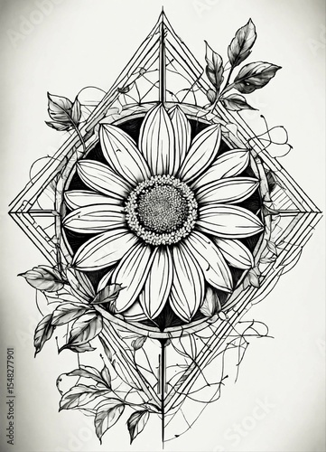 vector line art illustration graphic designing