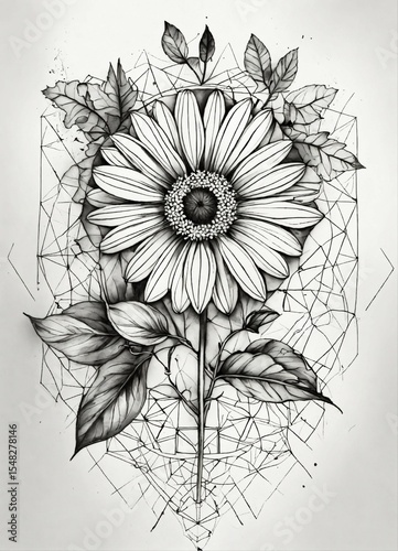 vector line art illustration graphic designing