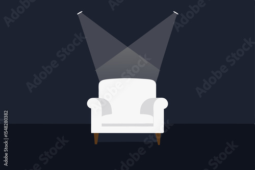 armchair in the room