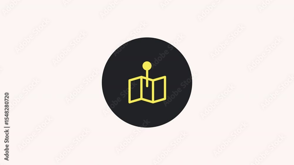 vector of map illustration of an abstract background with pictogram
