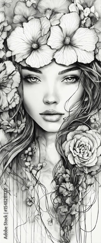vector line art illustration graphic designing