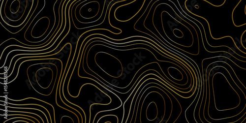Gradient color topology and topography vector design abstract background contour map texture for print works . black curve line background with wave shape vector illustration.	