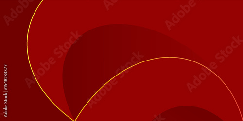 Abstract background design modern red and gold geometric elements vector illustration
