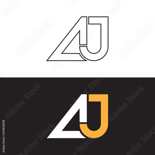 AJ Monogram Company Logo Brand 