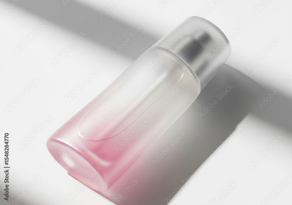 custom made wallpaper toronto digitalFrosted Ombre Pink Cosmetic Bottle
