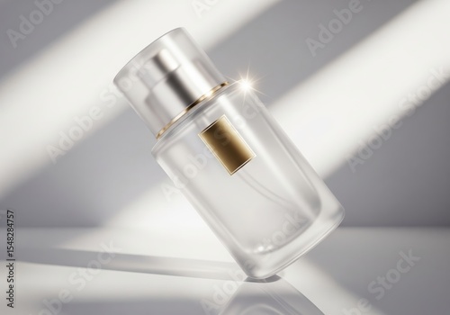 Luxury Perfume Bottle with Gold Label