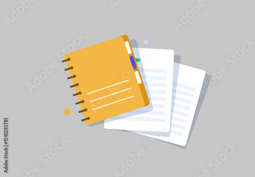 Books Illustration Icons Vector illustration