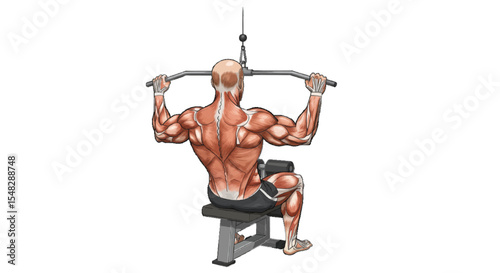 muscular male bodybuilder