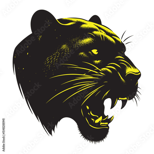 Vector illustration of a Panther.