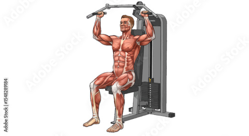 young man exercising