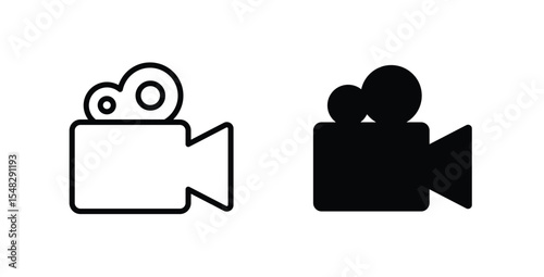 Cinema camera movie icon
