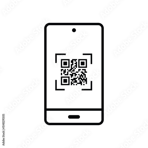 Phone with QR code scanner