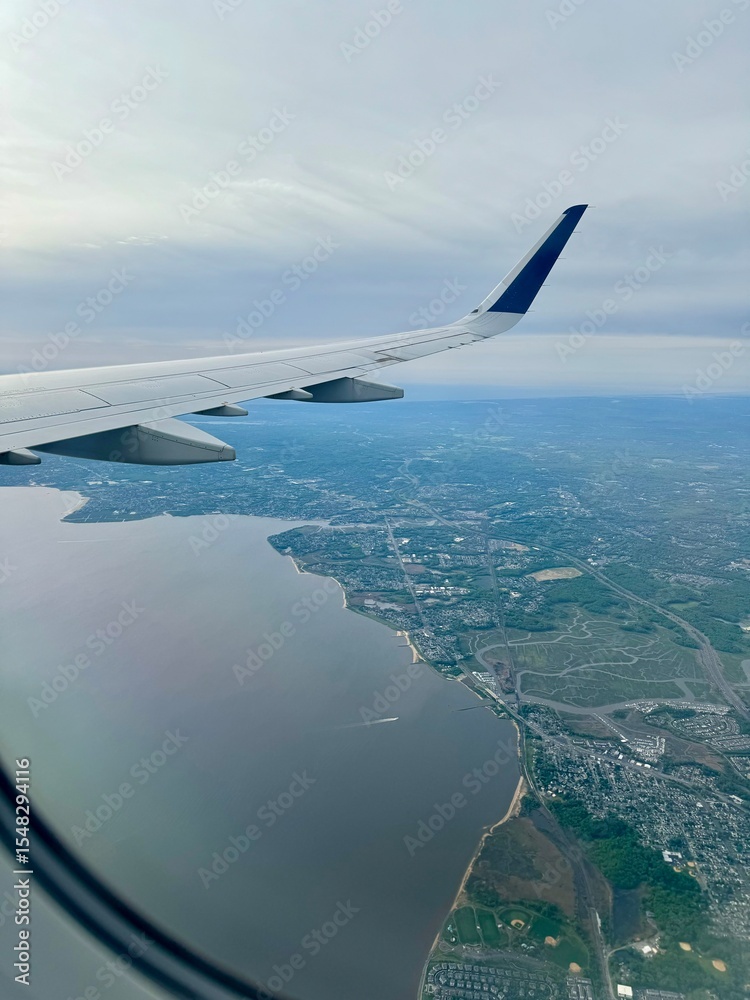 Obraz premium Airplane Window View