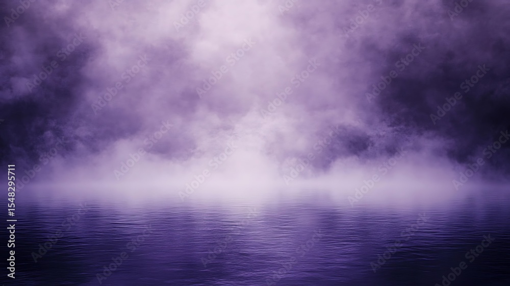 Fototapeta premium A misty purple monochrome background with delicate fog-like textures