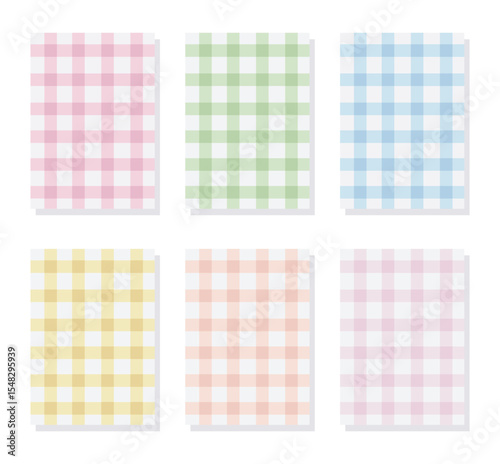 Pastel checkered pattern vector. Girly gingham repeat. Brazilian party decor and fashion textile design