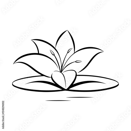 Fotografie black and white lily