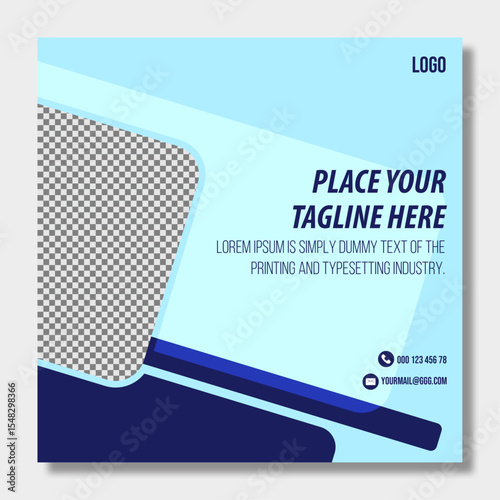 social media post template