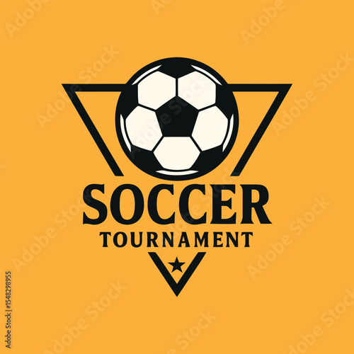 Soccer Tournament Badge Logo Design