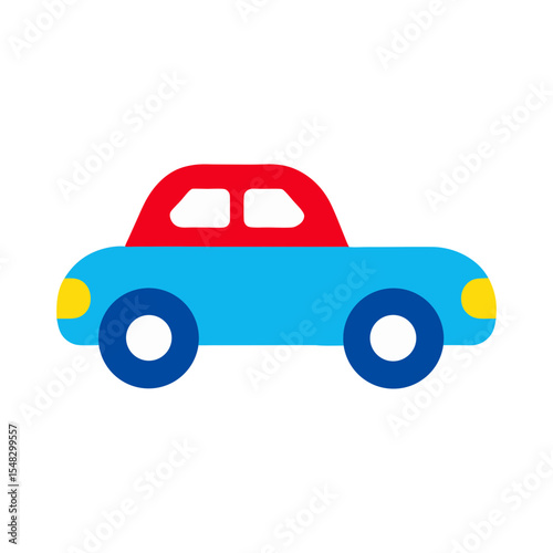 Toy car keys clipart vector illustration of baby toy on white background