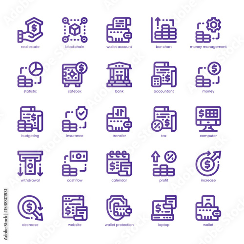 Savings Account Icon pack for your website, mobile, presentation, and logo design. Savings Account Icon line basic color design. Vector graphics illustration and editable stroke.