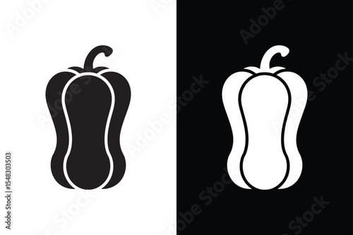 Black pepper icon vector on White Background ,Vector Art Illustration on white background.