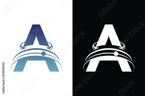 Letter A letter design. A technology letter with Bird icon abstract vector logo icon circle logotype.