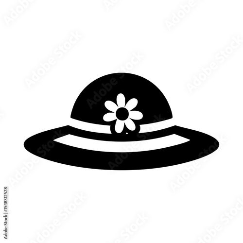 Minimalist icon of a wide-brimmed gardening hat with a flower detail.

