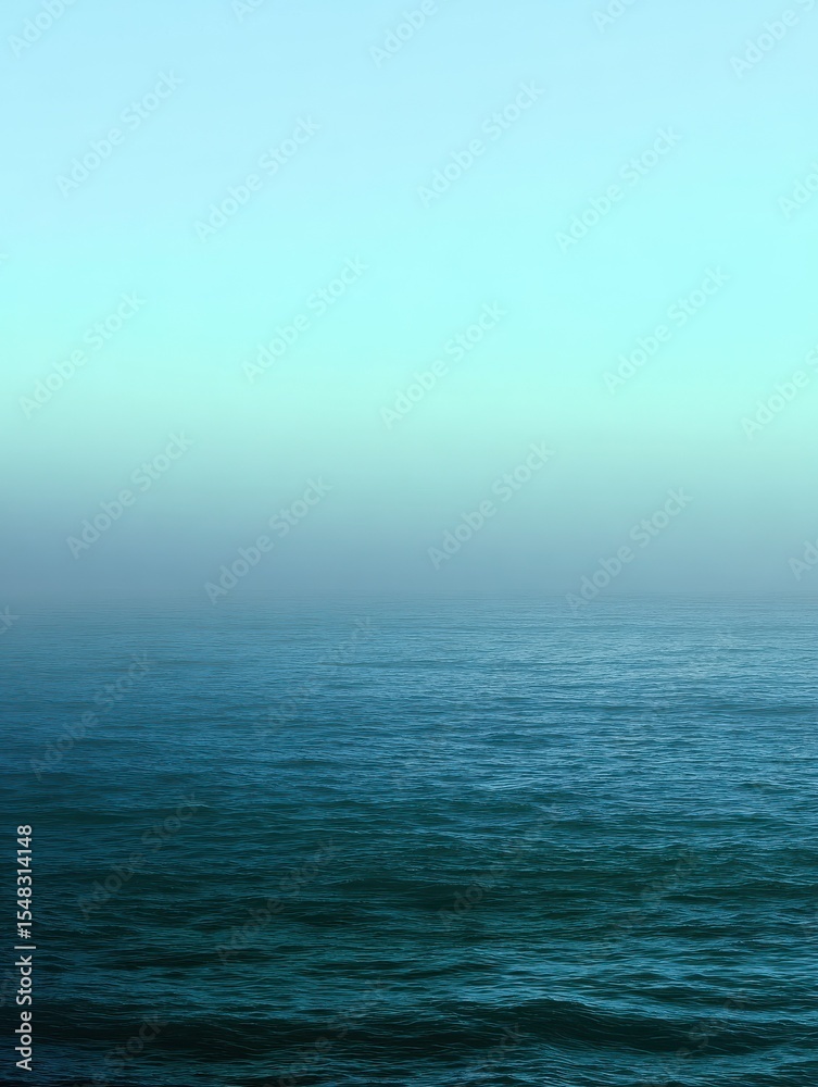 Obraz premium Smooth gradient of oceanic blues and greens with a subtle misty texture for a calming effect